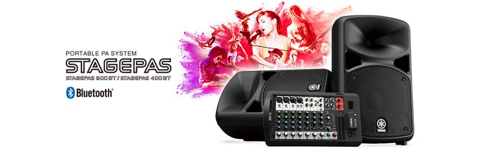 配信機器・PA機器・レコーディング機器 YAMAHA Stagepas 400BT ヤマハ YAMAHA STAGEPAS 400BT ポータブルPAシステム(ポータブルで簡単