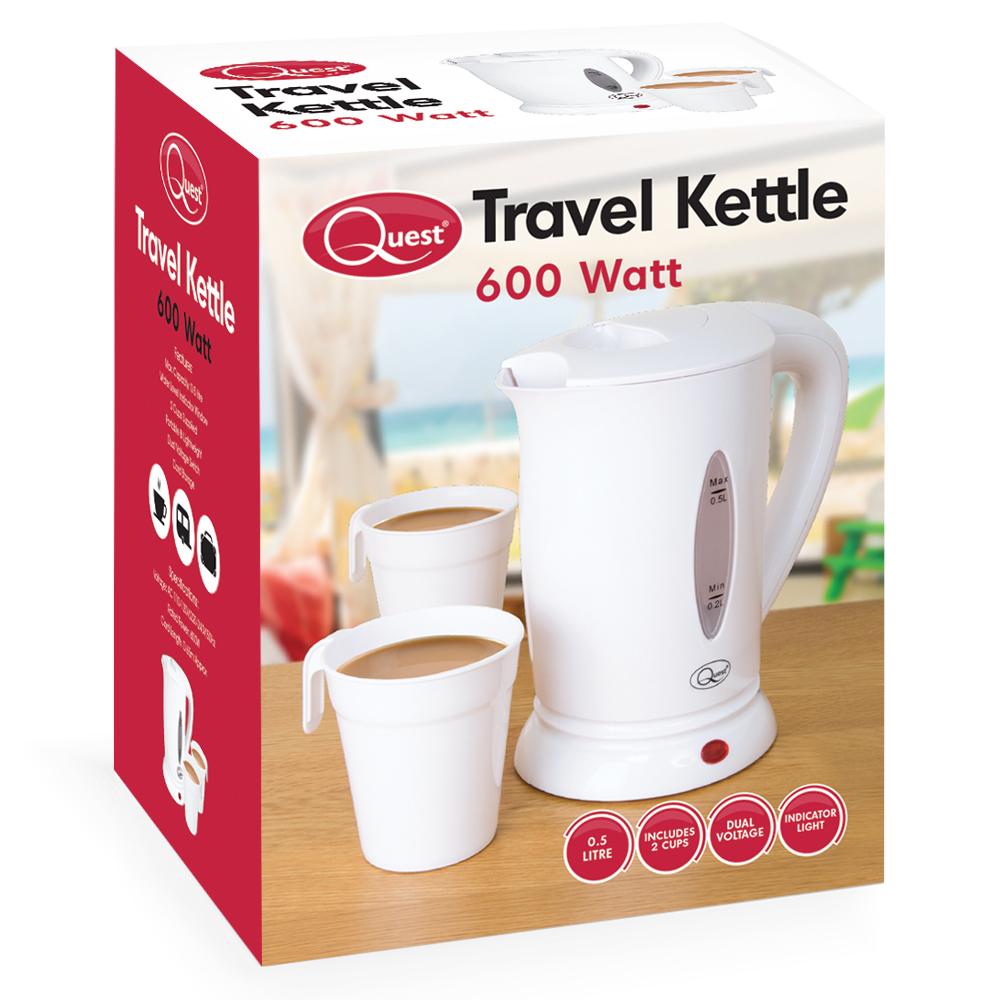 Quest 35440 Compact Travel Electric Kettle, 0.5 litres, 600 Watt