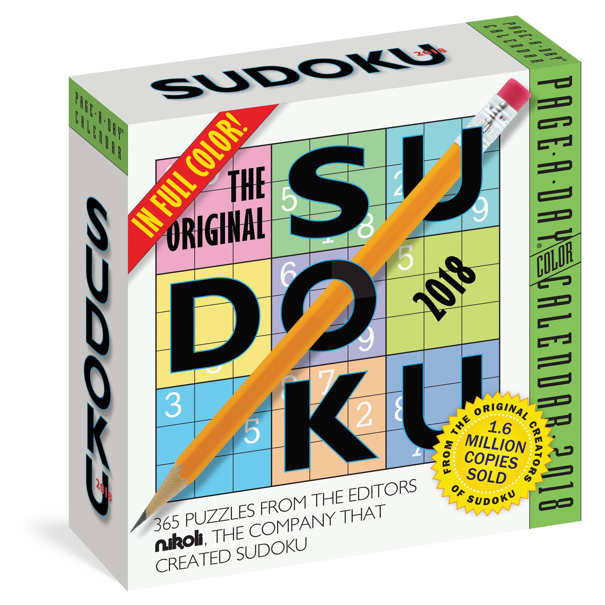 The Original Sudoku Page A Day Calendar 2018 Editors At Nikoli 