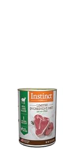 Instinct wet dog food, canned dog food, limited ingredient wet dog food, grain free wet dog food