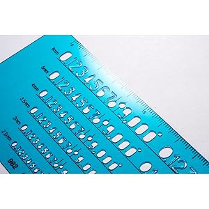Amazon.co.jp: ステッドラー(STAEDTLER) テンプレート 数字定規