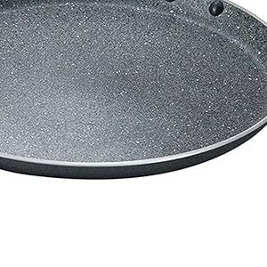 Prestige Omega Deluxe Granite Omni Tawa, Black,250mm