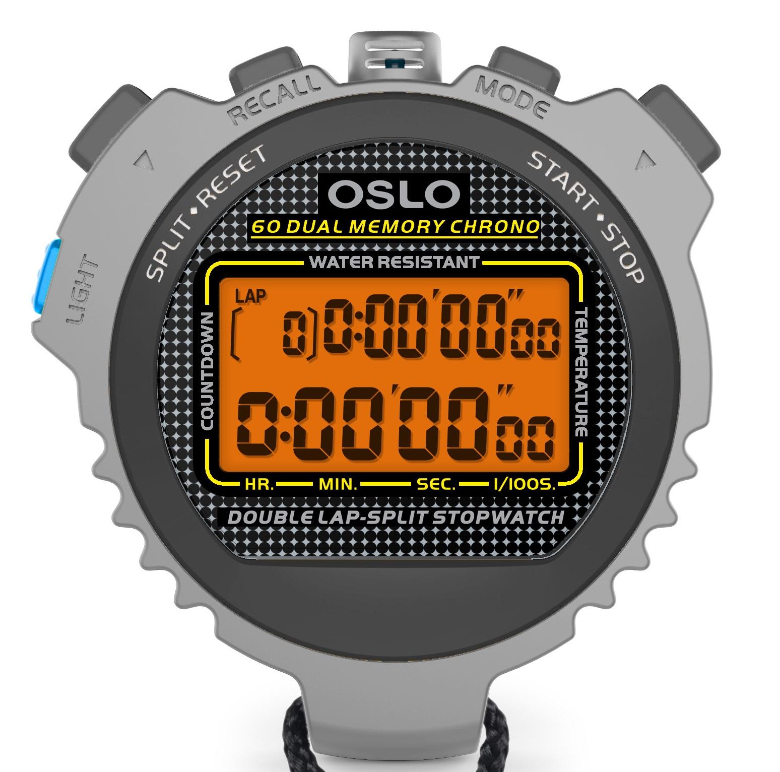Oslo 6067764 60 Dual Memory Stopwatch, Silver, Stopwatches Amazon Canada