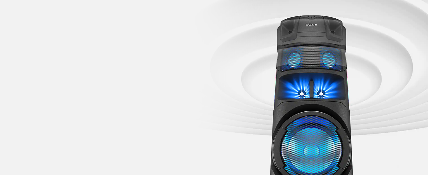 Sony MHCV83D High Power Bluetooth® Party Speaker with omnidirectional