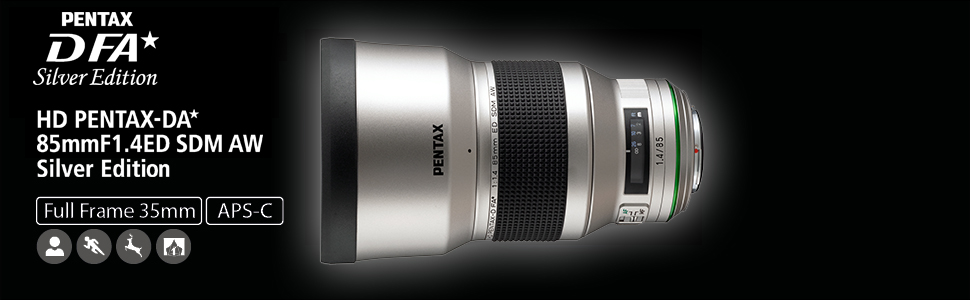 HD PENTAX-D FA*85mmF1.4ED SDM AW Silver Edition: Limited