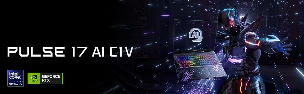 Pulse 17 AI C1V, Intel core Ultra 9, NVIDIA GeForce RTX
