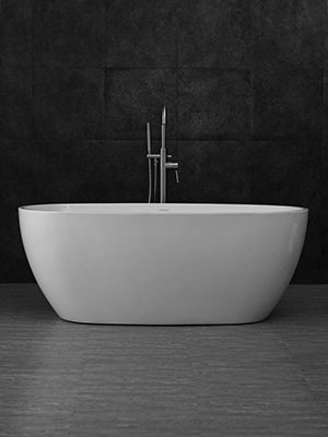 59'' Bathtub, Brushed Nickel Drainer 16