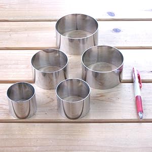 Amazon.co.jp: ナガオ 燕三条 ケーキ型 セルクル リング 直径5cm