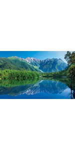 Amazon 1000ピース ジグソーパズル 穂高連峰と大正池-長野 (50x75cm