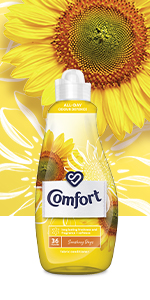 Comfort Sunshiny Days Fabric Conditioner 36 Washes 1.26 l, long lasting freshness and fragrance