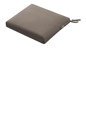 ravenna classic accessories outdoor rectangular cushion patio seat taupe dark