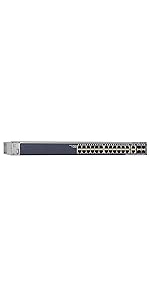 NETGEAR M4300-28G 1000BASE-T 24ポート + 10GBASE-T 2ポート + 10G SFP+ 2スロット Layer3マネージスイッチ(スタッカブル)  GSM4328S-100AJS ggw725x Amazon | 【正規品】ネットギア NETGEAR M4300-28G 1000BASE-T