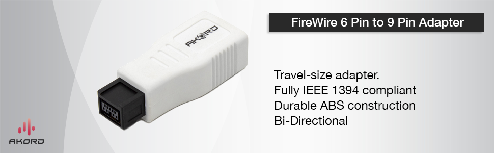 akord firewire adapter 6 pin to 9 pin