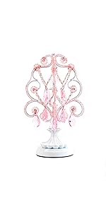 pink chandelier table lamp
