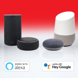 Works with Alexa & Google Home