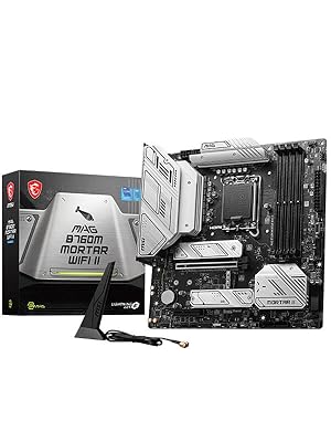 マザーボード MSI MAG B760M Micro-ATX LGA1700 MSI MAG B760M MORTAR WIFI II Motherboard, mATX - Supports Intel