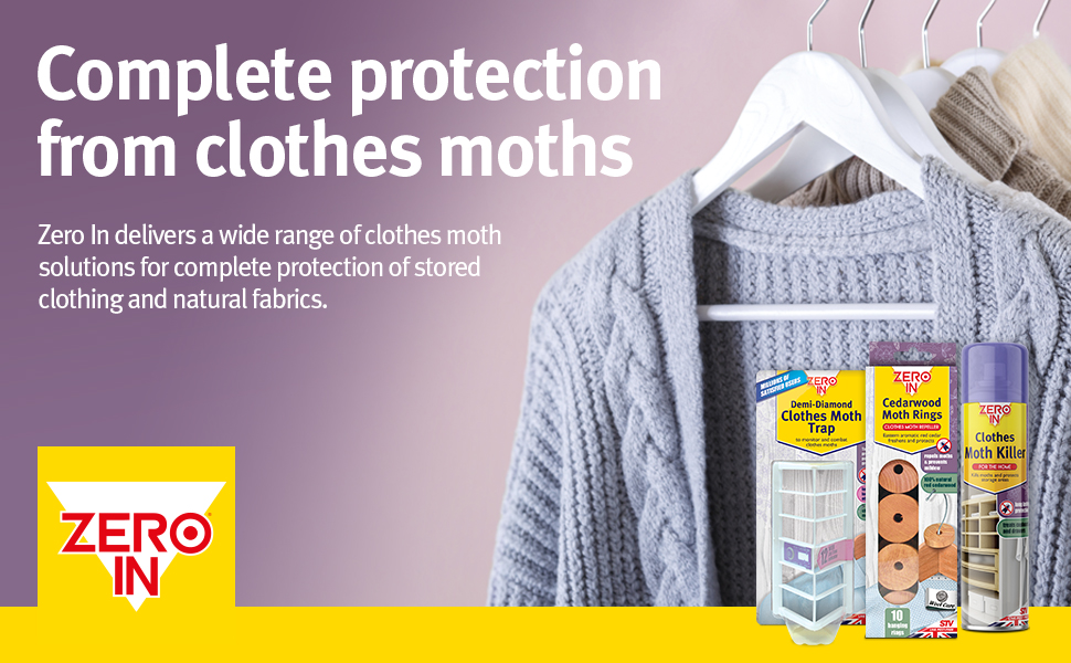 Zero In COM003 Clothes Moth Attack Kit for Wardrobes and Drawers