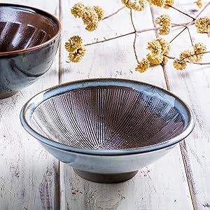 Amazon.co.jp: 山下工芸 中皿 飴縁打掛 φ21×H4cm 小石原焼 7寸皿