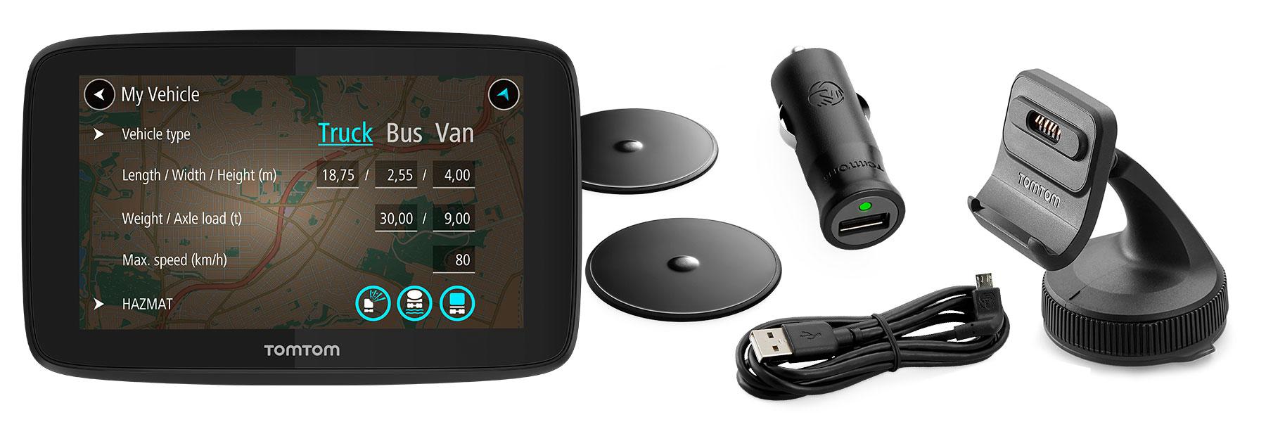 TomTom GO Professional 6200 with updates via WIFI, Lifetime Maps of