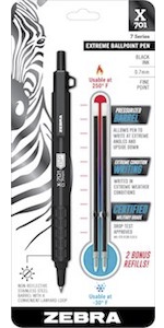 zebra pen steel collection, x-701 tactical ballpoint pen, premium writing instruments, 7 series