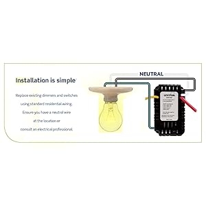 Leviton DW1KD-1BZ Decora Smart Wi-Fi 1000W Incandescent