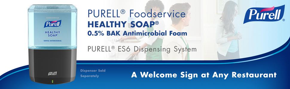 Purell Es6 Foodservice Healthy Soap 0 5 Bak Antimicrobial Foam