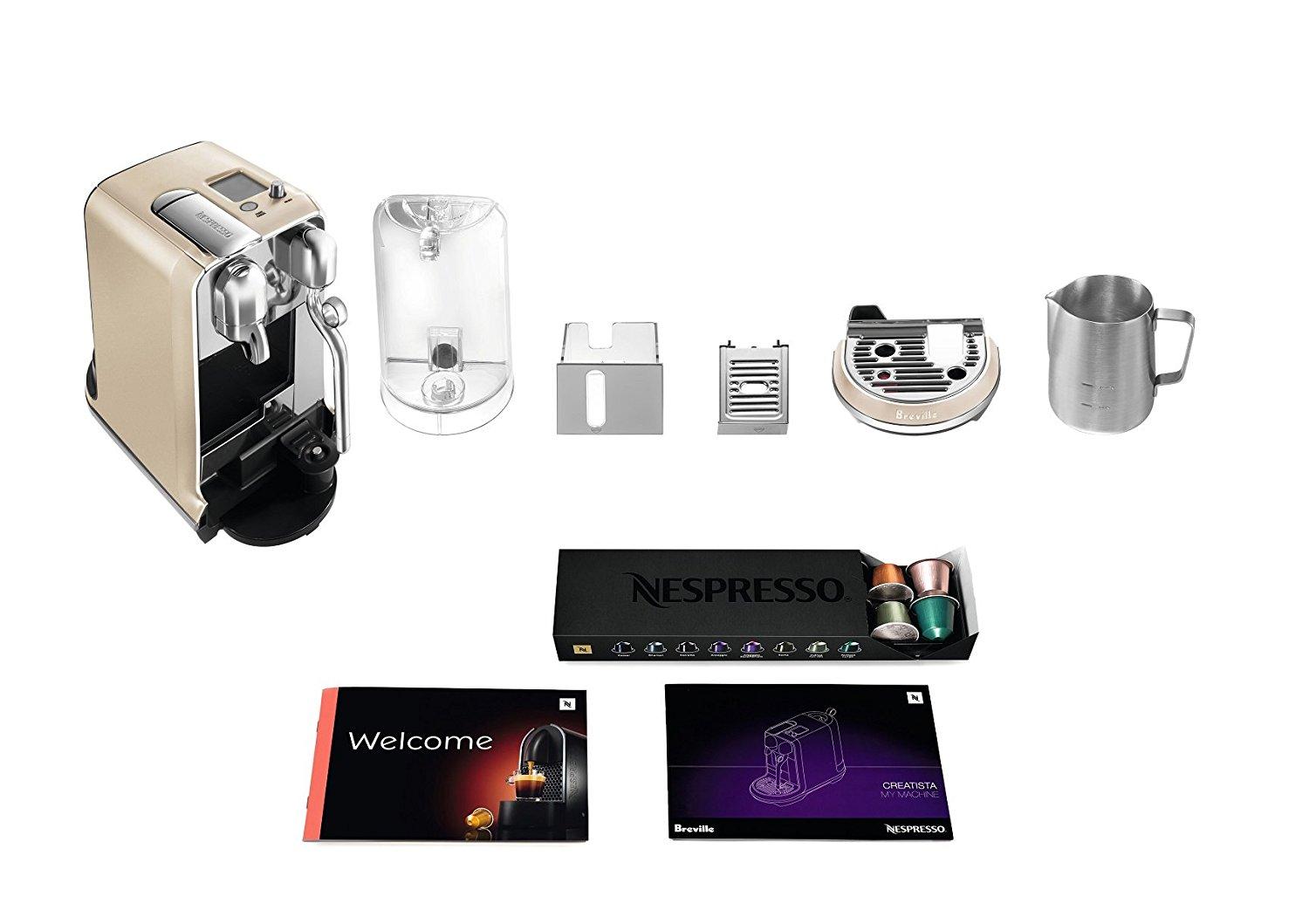 Breville BNE600RCHUSC Nespresso Creatista, Royal Champagne Amazon.ca