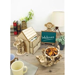 ki-gu-miLivingウサギサイドチェスト bunnychest 立体パズル 木製 ki-gu-mi Living ウサギ サイドチェスト