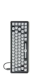 Massdrop drop ALT mechanical keyboard USB-C Cherry MX Halo True clear Kaihua hot-swap barebones PCB