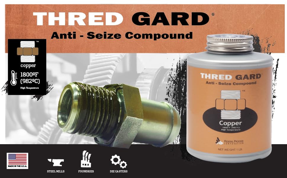 Gasoila Thred Gard Copper Based AntiSeize and Lubricating Compound, 1/