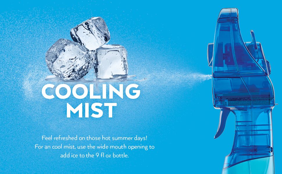 O2COOL LED Lights Deluxe Handheld Battery Powered Water Misting Fan