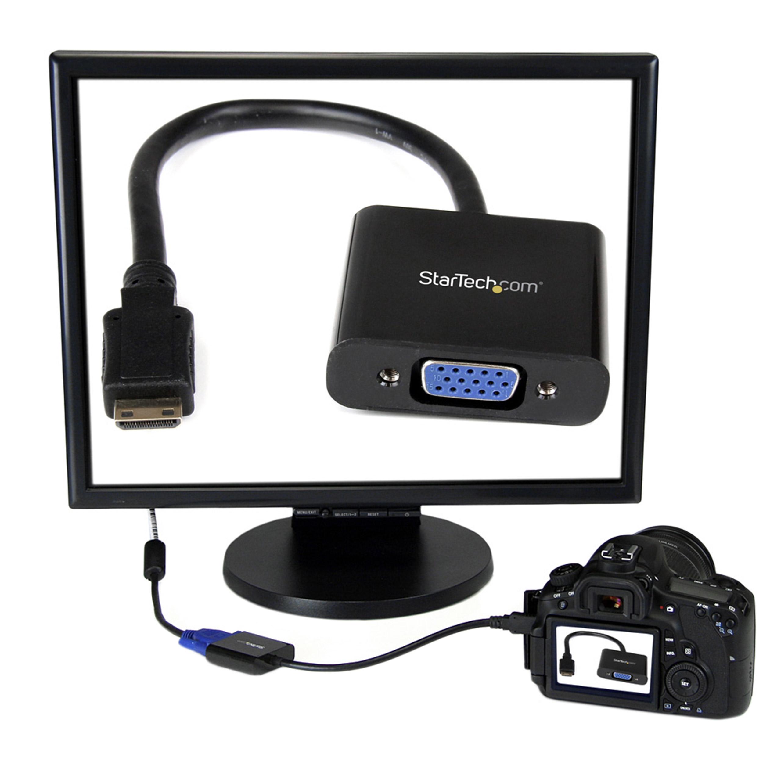 MNHD2VGAE2 Mini HDMI to VGA Adapter Converter for Digital Still Camera