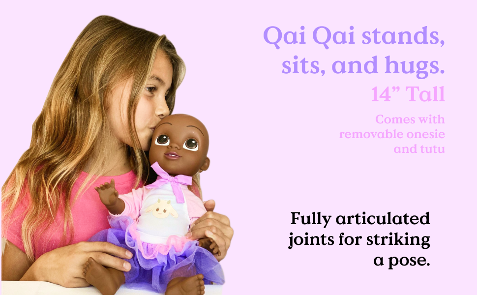 Qai Qai Doll by Serena Williams, Doll for Baby Girls with Coloring