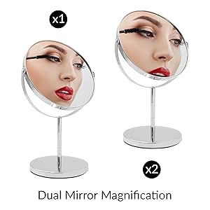 Magnified Bathroom Mirror