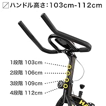 HAIGA スピンバイク(HG-YX-5006)ブラック Amazon.co.jp: HAIGE スピンバイク エアロフィットネス HG-YX