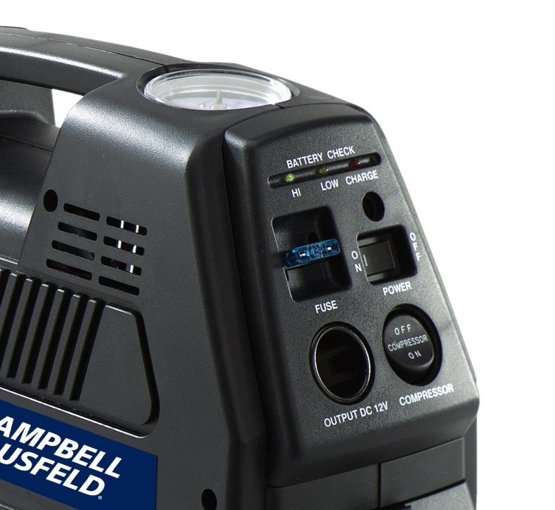 Portable 12 Volt Inflator, Rechargeable, Air Compressor for Tire