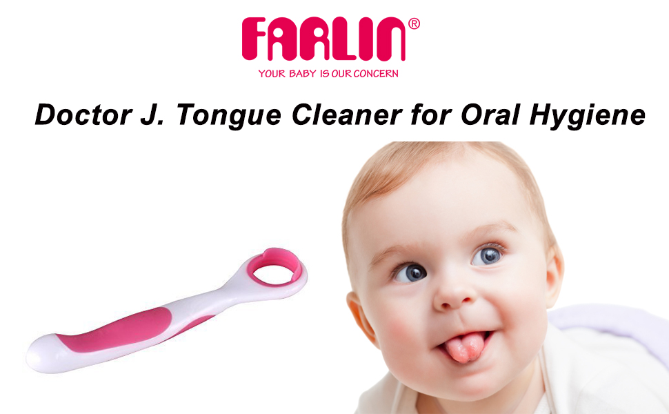Farlin Doctor J. Tongue Cleaner for Oral Hygiene (Pink) Amazon.in