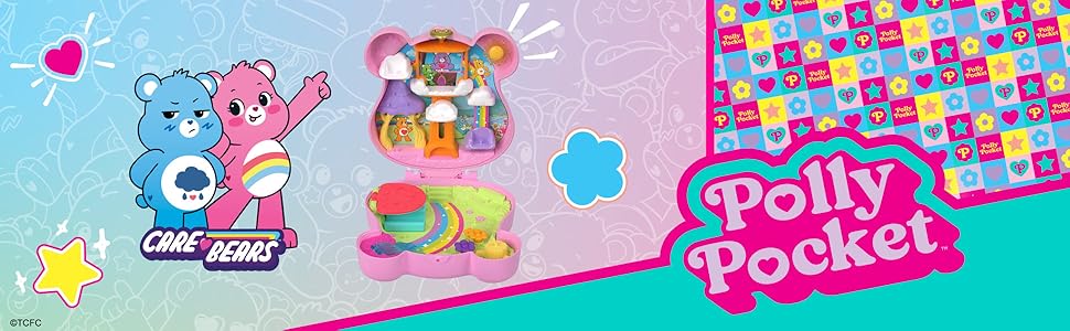 ポーリーポケット　ケアベア 2024年☆Polly Pocket☆ポーリーポケット☆ケアベア☆Care Bears