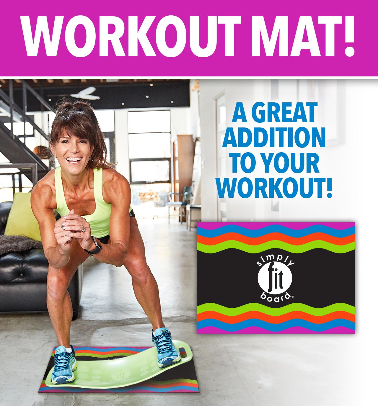 Simply Fit Board Workout Mat Official As Seen On TV, Exercise Mats