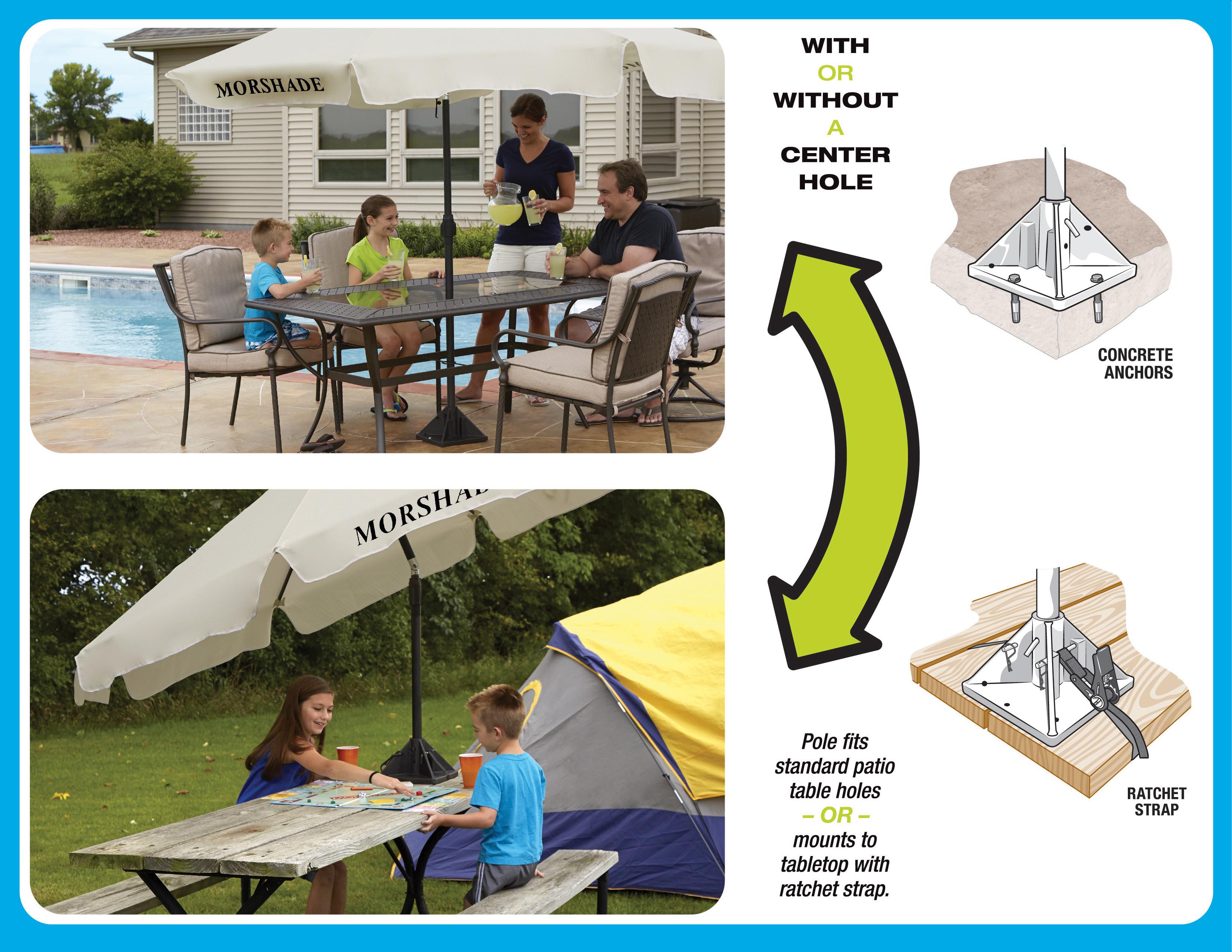 MORSHADE 180 Best Wind Resistant 9' Beach Umbrella with