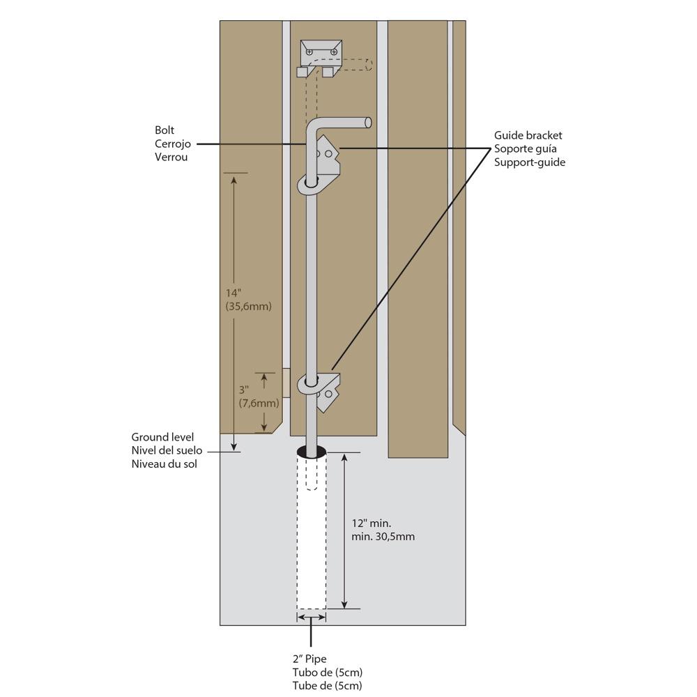 National Hardware N177188 V835 Cane Bolt in Black Home