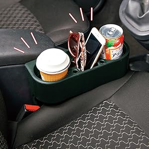 Amazon 差し込み式車載ホルダー ドリンクホルダー サイドトレイ スマホ 隙間 収納 運転席 助手席 後部座席 ドリンクホルダー 車 バイク