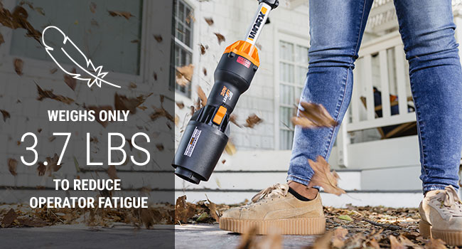 Clearing the lawn of leaves and debris is more like taking a stroll than it is doing a chor LeafJet