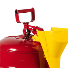 USA made Justrite Type I steel safety can kerosene gasoline diesel funnel Easy to use