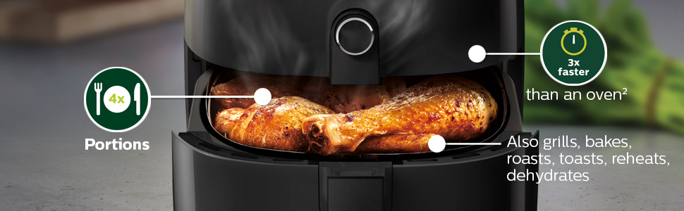Philips kitchen grills bakes toasts reheats roasts