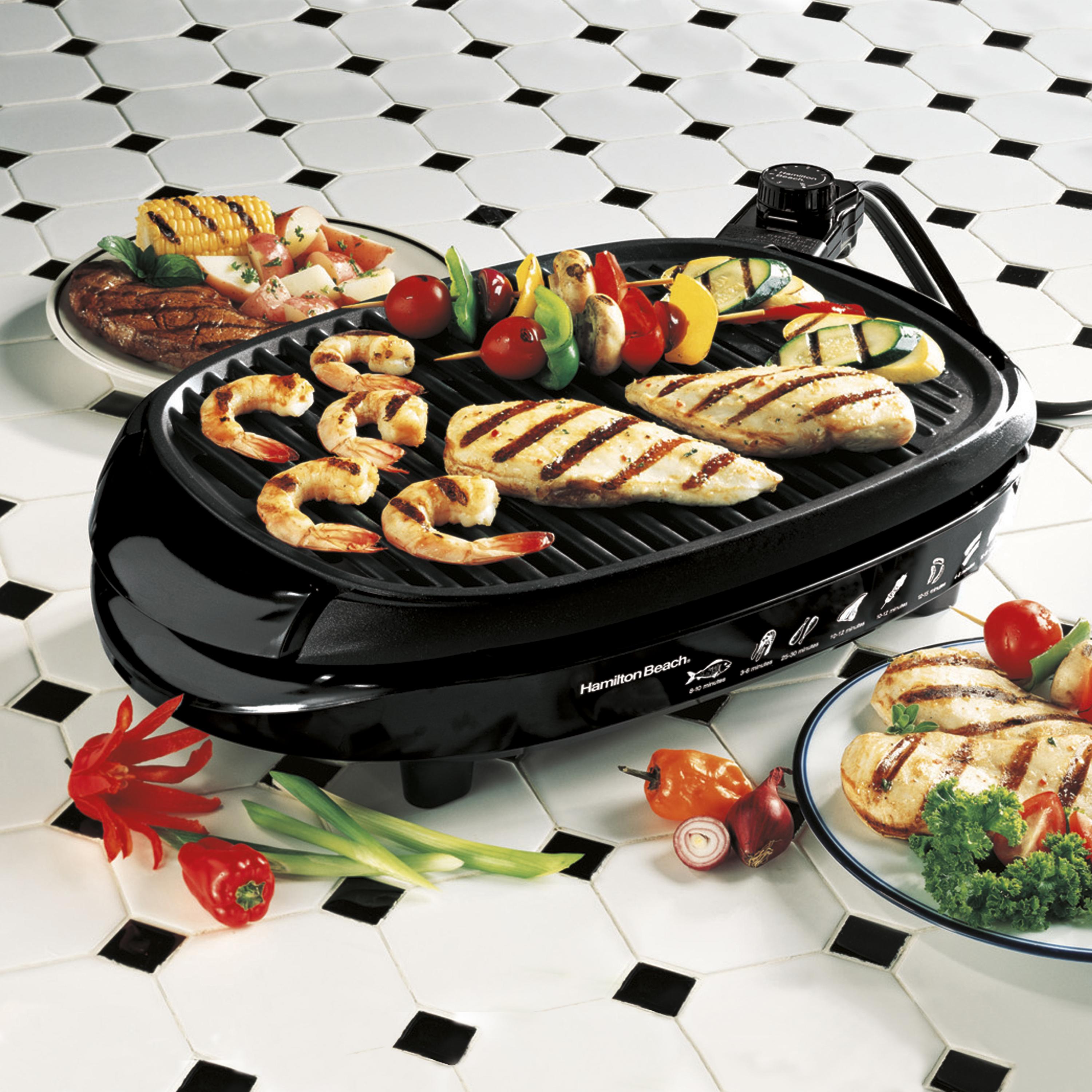 Hamilton Beach HealthSmart® Indoor/Outdoor Grill Amazon.ca Home & Kitchen