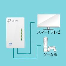 TP-Link WiFi 中継機 PLCアダプター TL-WPA4220 KIT 11n 300Mbps 無線LAN 有線LAN コンセント 2台 キット 総務省指定 TL-WPA4220 KIT | 300Mbps AV600 PLC Wi-Fiエクステンダーキット