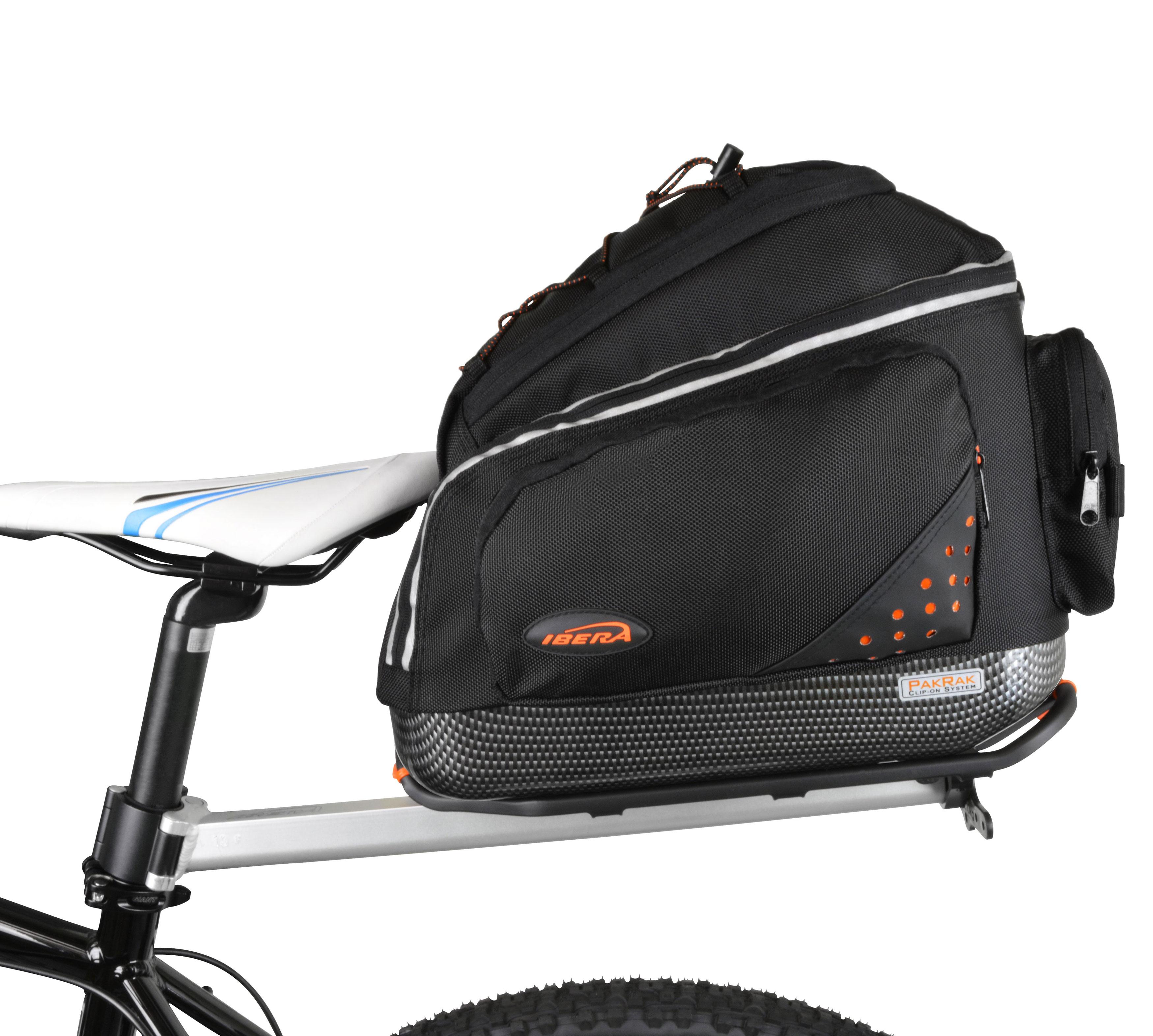 Ibera PakRak QuickRelease Mini Commuter Bike Trunk Bag and SeatPost