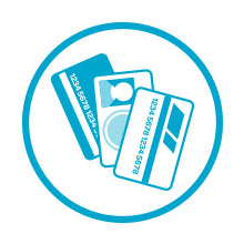 Secure & convenient credit card slot