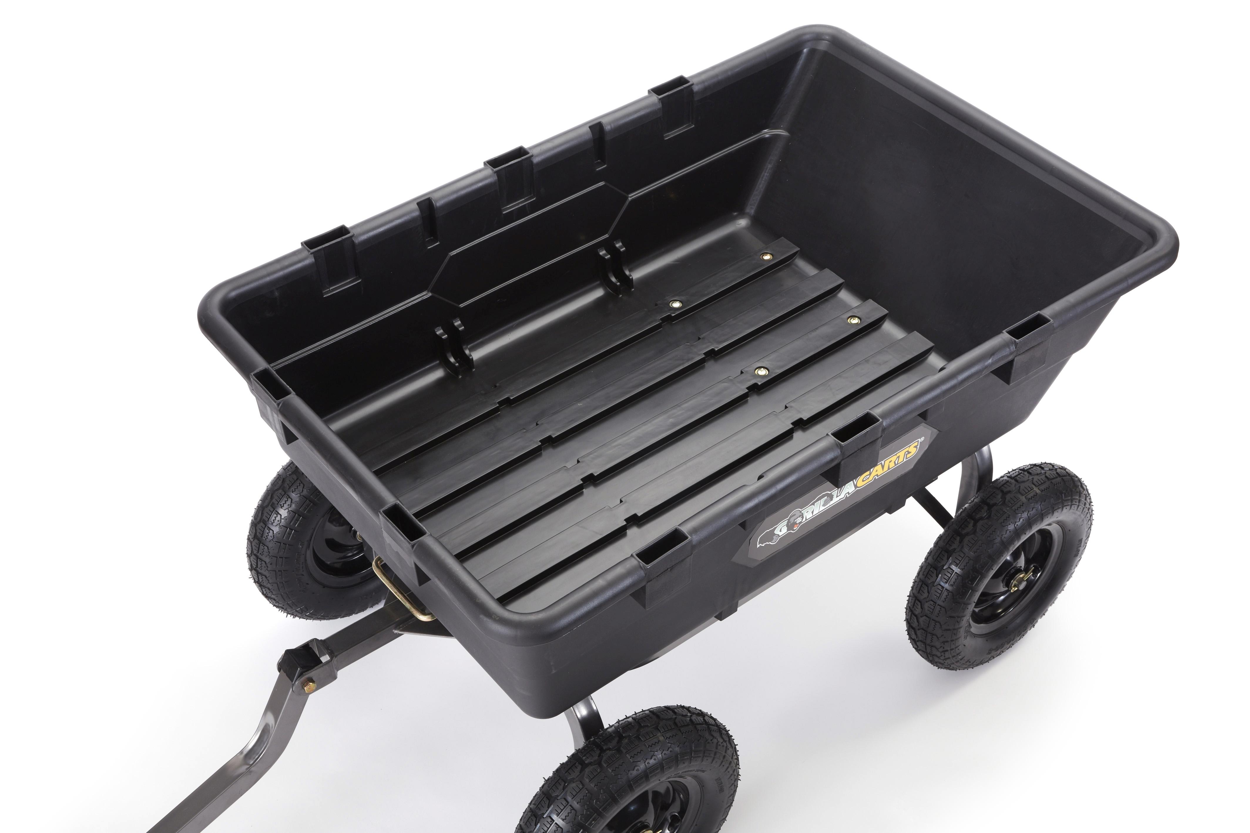 Gorilla Carts GOR1016 Super Heavy Duty Poly Dump Cart, 1
